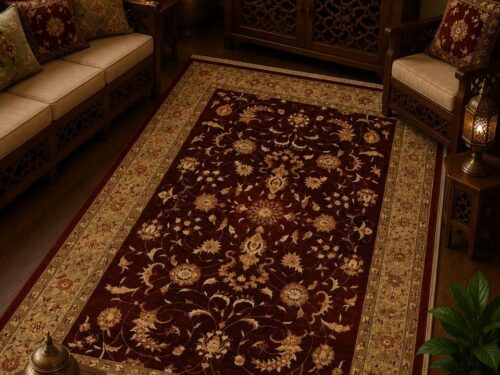فرش پشم مکانیزه گوشت دار - کد 78294